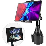 Lopnord Car Cup Holder Tablet Mount Compatible with Samsung Galaxy Z Fold 3 Flip 3 S22+ S21+ S20+, Cell Phone and ipad Stand