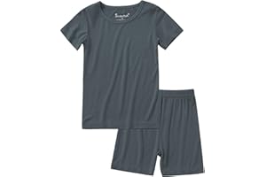 Jimonda Baby Boys Girls Pajama Sets Toddler Sleepwear Cool Jammies 2pcs Viscose from Bamboo PJs 18M-8Y