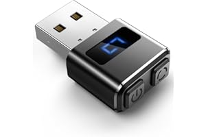 Dofuhem Metal Mini Mouse Jiggler with Digital Tube Display | 2 Functional Buttons Mouse Mover | 3 Jiggle Modes | with ON/Off Switch | Undetectable| Keep PC Awake | No Software Needed | Plug and Play