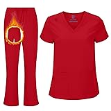ACTIVE UNIFORMS Women's Cool Stretch V-Neck Top and
