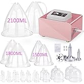 Meifuly Vacuum Therapy Machine, Vacuum Cupping Therapy Sets with 24 Cups(Include 1500, 1800, 2100ML Large Cups) and 3 Gua Sha Head, 0-60 cmHg, Touch Screen Operation