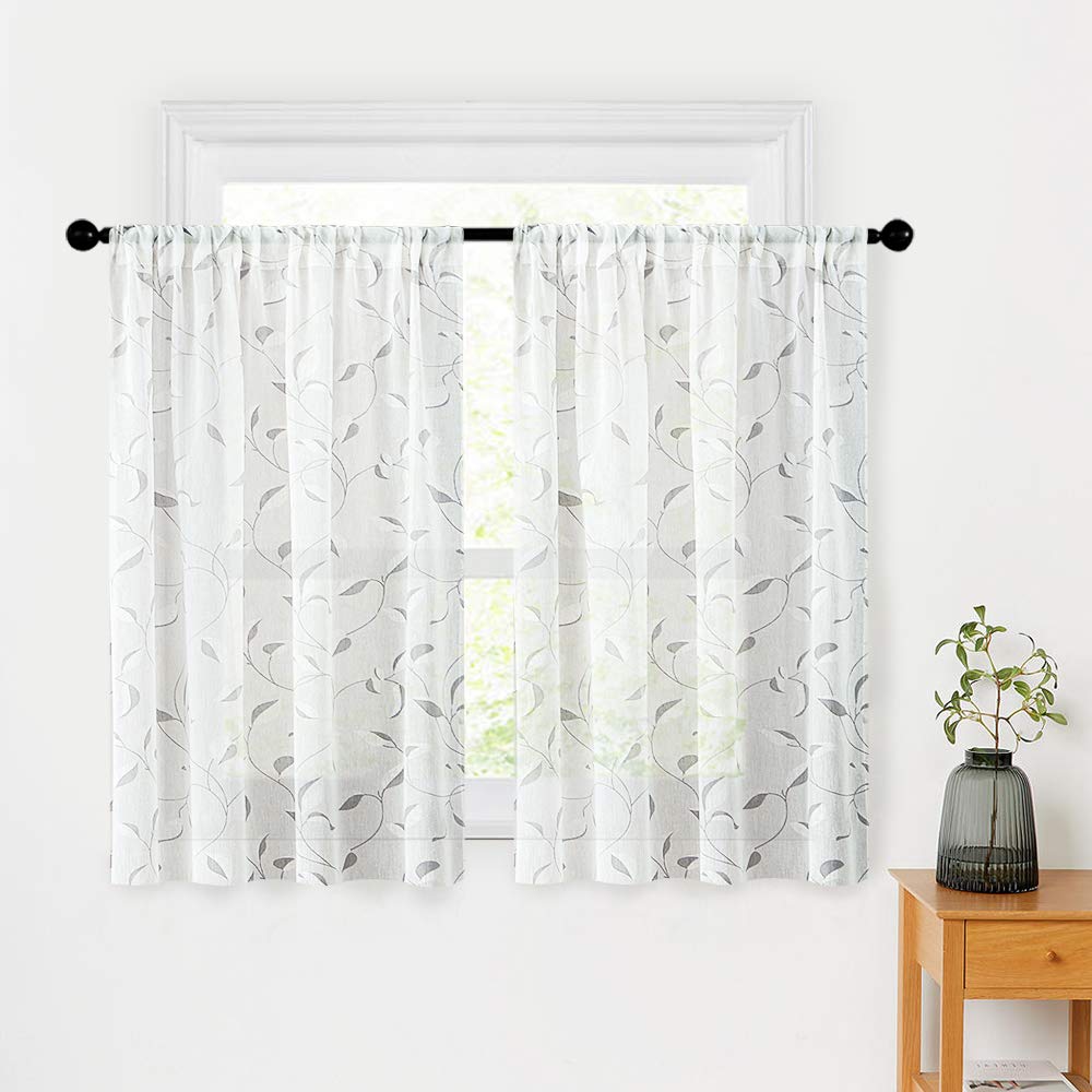 Best Kitchen Curtains 24 Inch Length Sets Sheer