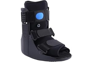 Keatifyan Air Cam Walking Boot, Short Walker Boot Fracture Boot for Sprained Ankle and Achilles Tendon, Inflatable Orthopaedic Boot for Broken Foot Post-Op Rehab (Medium)
