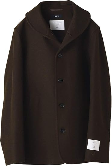 Amazon シップス ジャケット スーパー140 S ウール カシミヤ ワンポイント ロゴ ショールカラー メルトン ショート コート メンズ コート ジャケット 通販