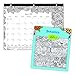 Blueline 2017-2018 DoodlePlan Academic Coloring Desk Pad, Botanica, 11 x 8.5 inches (CA2917211-18)