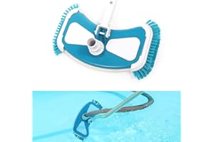 Butterfly Pool Vacuum Head with Side Brushes, Swimming Pool Suction Vacuum Head Brush Cleaner for Above Ground & In-Ground Sw