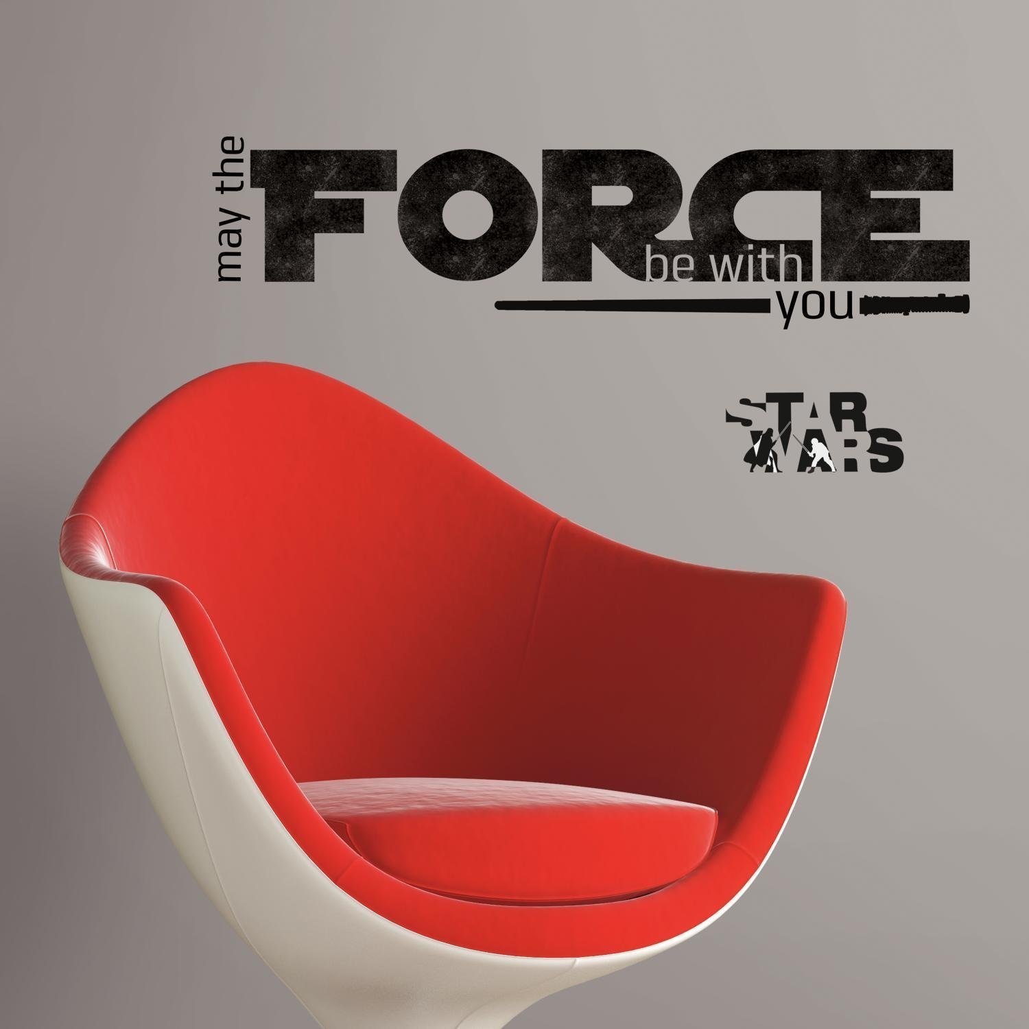 RoomMates 27 x 12.7 x 2.5 cm May the Force Be With You Repositionable Star Wars Episode VII Wall Stickers