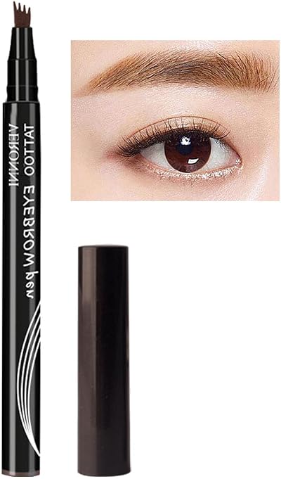 Fovolat Anjoize 4-Tip Microblade Eyebrow Pencil Waterproof Smudge-Proof Makeup