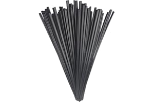 ELIPHS Black PE HDPE Plastic Welding Rods - 52Ft Length ，0.2"W x 0.1"H