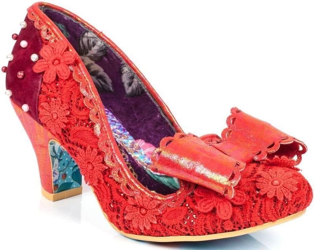 Irregular Choice Coco Nut Mushroom Red Womens Hi Heels