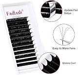 Fadlash Easy Fan Lashes 0.10 DD Curl 8-14mm Mixed Length 12 Rows view 2