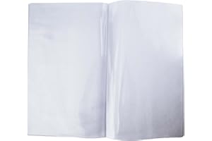 Risch Double-Sided All Clear Vinyl Menu Cover | Two-Sided 4 View Folding Menu Booklet | Slip in Side-Loading Cover | Wipeable, Reusable | 8.5” x 14” | Pack of 24