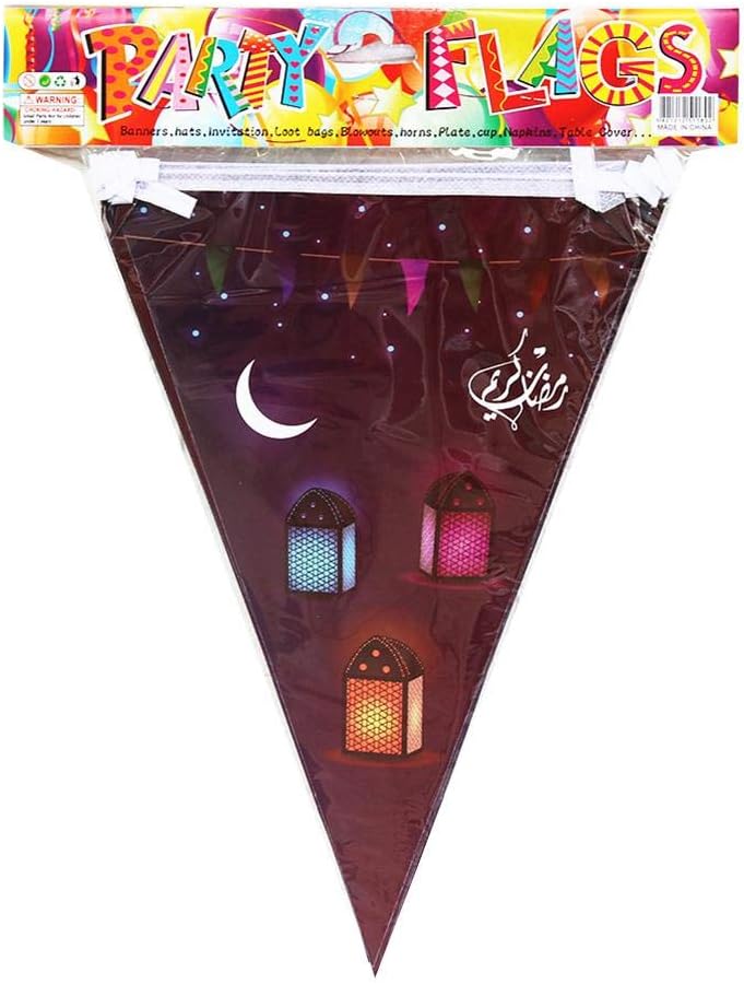 Supicity 2020 Ramadan - Eid Mubarak Letter Banner Decoration Banner Cutouts Eid Mubarak Moon Star Banner