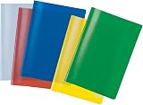 HERMA Clear Exercise Book Cover A5 Pack of 10 Assorted Colours