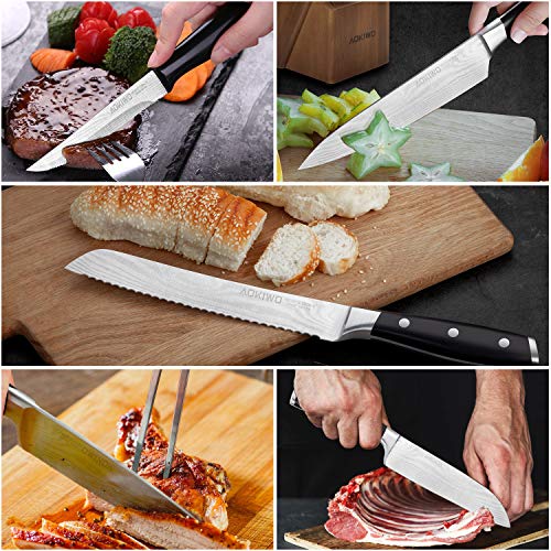 4 Kitchen+Germany+Stainless+Professional+Full+Tang