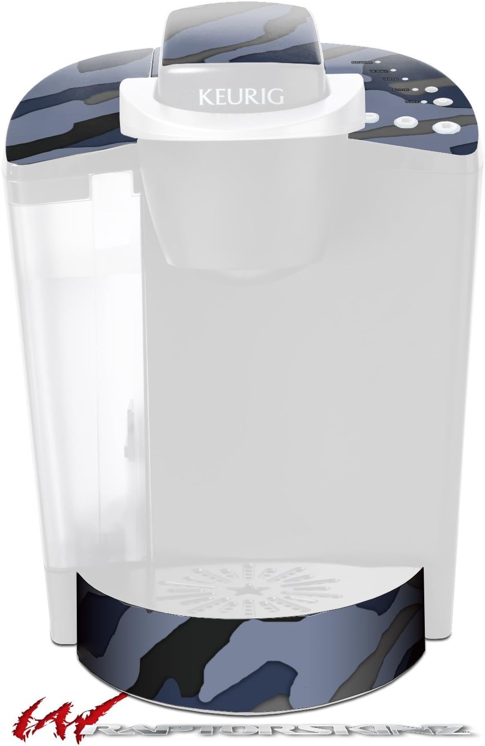 Decal Style Vinyl Skin compatible with Keurig K40 Elite Coffee Makers Camouflage Blue (KEURIG NOT INCLUDED)