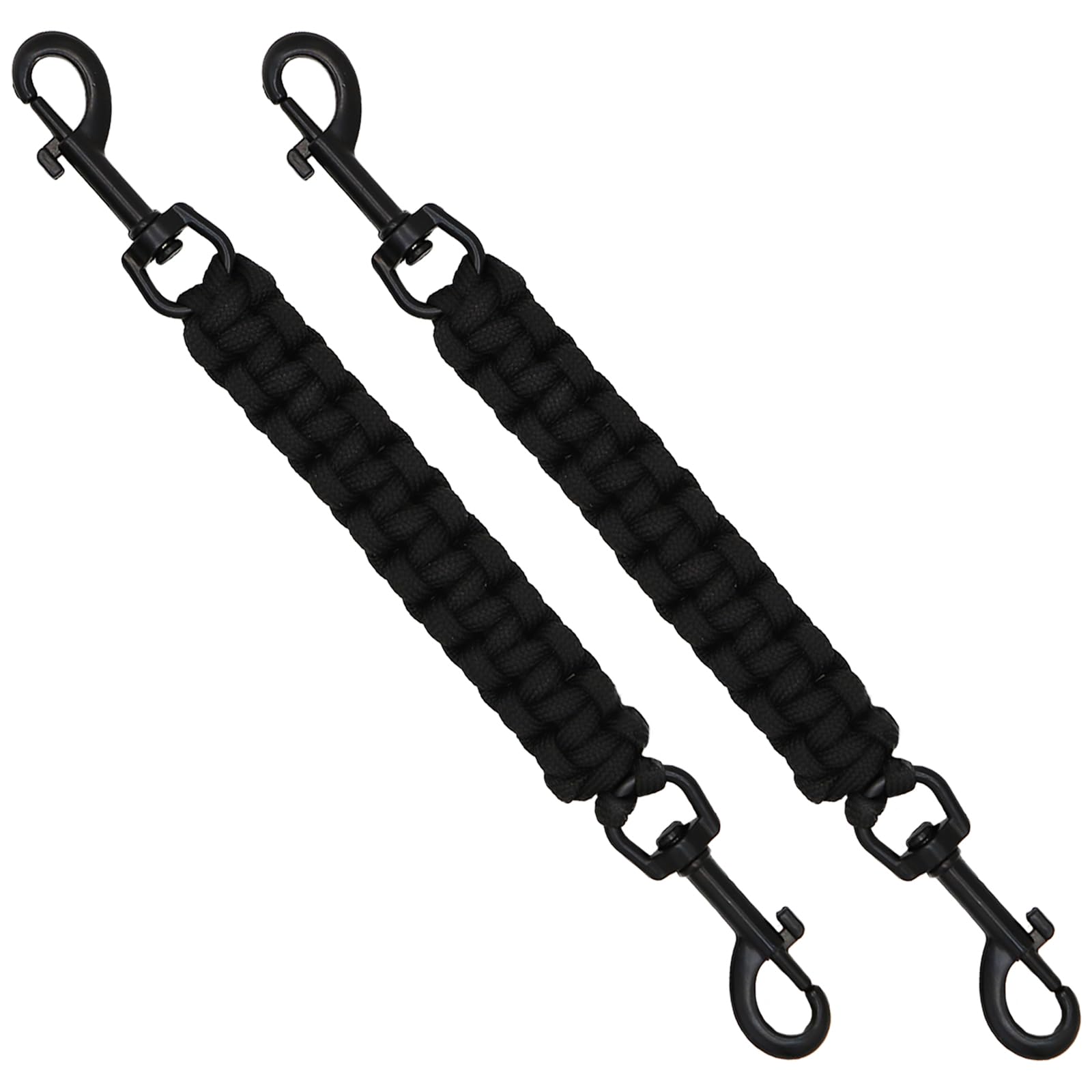Photo 1 of DORUI 2 PCS Dog Collar Safety Clips, Dual Clasps 360 Degree Rotating Buckle,Collar Spare Clip Connector for Dog Harness Prong Collar (Black)