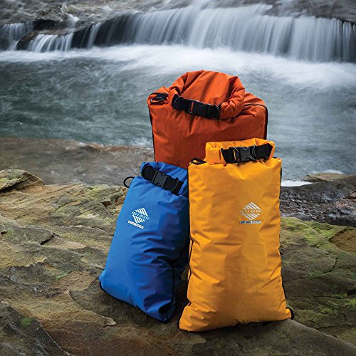 Aqua-Quest-Coastal-Sunset-100-Waterproof-4-piece-Dry-Bag-Set-5-10-20-30-L-Durable-Compact-Lightweight-Versatile-Blue-Yellow-Black-Orange
