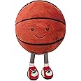 MUALML Cute Basketball Stuffed Animal Funny Basketball Gift, Soft Basketball Plush with Legs Adorable Sports Throw Pillow for Boys Girls Room Decor(Basketball,9 inches)