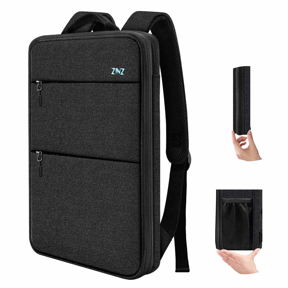 ZINZ Slim & Expandable Laptop Backpack 15 15.6 16 Inch Case, Water Resistant Travel Backpack Compatible with MacBook Pro/Neo 16" 15", Dell XPS 15 16 and Most 15" 15.6" 16" Notebooks,B05K01