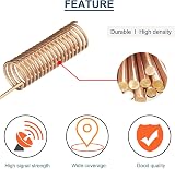 DAOKAI 10x 433MHz Helical Spring Antenna 2.2dBi Direct Weld for Wireless Data view 5