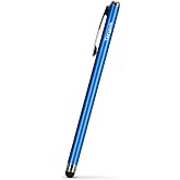 Targus Slim Stylus for Tablets and Smartphones, Metallic Blue (AMM1203US) | Compatible with Apple iPad, Samsung Galaxy &amp; All Touchscreen Devices, 6mm Durable Rubber Tip for Precision Control