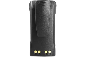 FASCINATACC HNN9013 HNN9013D 2600mAh Li-ion Battery Replacement for HT750 HT1225 HT1250 HT1250LS HT1550 PR860 GP320 GP328 GP338 MTX9250 MTX850 MTX850LS MTX950 MTX960 MTX8250 Two Way Radio with Belt Clip