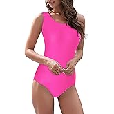 American Trends Modest One Piece Swimsuit Women Bathing Suit Teen Girls Swim Suit Full Coverage Swimsuit Criss Cross Back