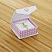 18k Gold Plated Pink Crystal Small Cross Necklace for Girl Kids Pendant 16