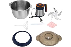 ANKROYU Professional Food Processor 500W Electric Stainless Steel Meat Grinder Vegetable Chopper Large Capacity 5L Multifunct