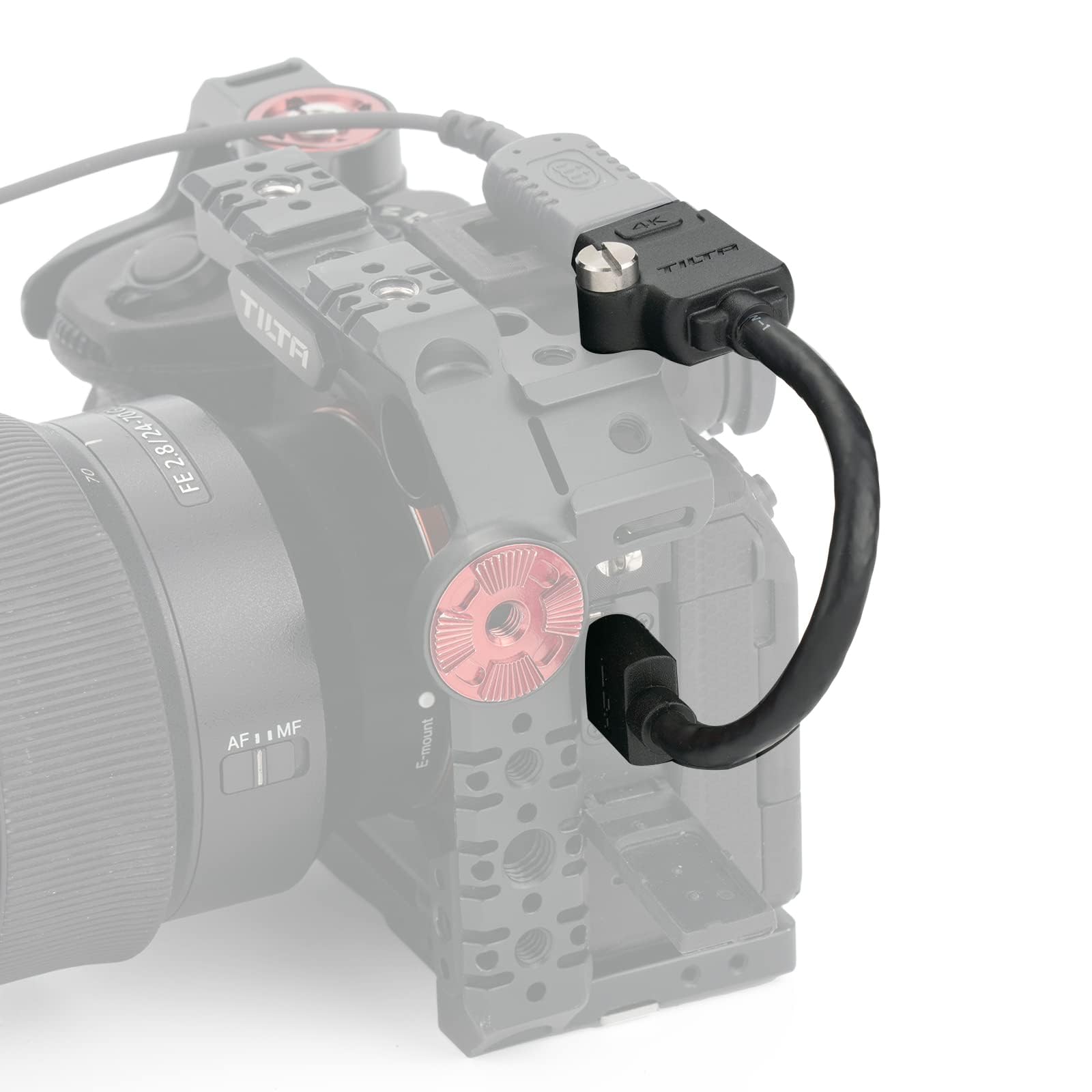 TILTA HDMI Male to HDMI Female Cable (17cm) Compatible with GH5,S1H,Z CAM,A7S3,/BGH1/Sony FX3/Sony a1/Panasonic GH6 TCB-HDM-HDF-17