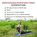 Microfiber Sports and Non Slip Hot Yoga Mat Towel - Quick Dry, Soft and Absorbent Gym Towels - Camping, Fitness, Workout, Pilates, Travel or Beach