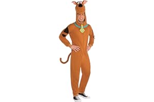 SUIT YOURSELF Zipster Scooby-Doo One-Piece Costume for Adults, Includes a Jumpsuit with a Scooby Headpiece