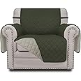 Easy-Going Chair Sofa Slipcover Reversible Sofa Cover Water Resistant Couch Cover Furniture Protector Cover with Elastic Straps for Pets Kids Children Dog Cat (Chair, Army Green/Beige)