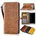 Galaxy Note 8 Case, Ranyi [Retro Leather Wallet] [Card Slots/Holder] [Kickstand Feature] Luxury Flip Retro Style Premium Leather Magnetic Wallet Case for Samsung Galaxy Note 8 (2017), brown