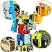 Moonio Numbers Transform Robots Toy Playset from 10 Pieces Combinate to A Big Early Learning Robot Gift for Boy (0-9 Numbers Robot)