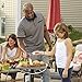 George Foreman GFO201RX Indoor/Outdoor Electric Grill, Red