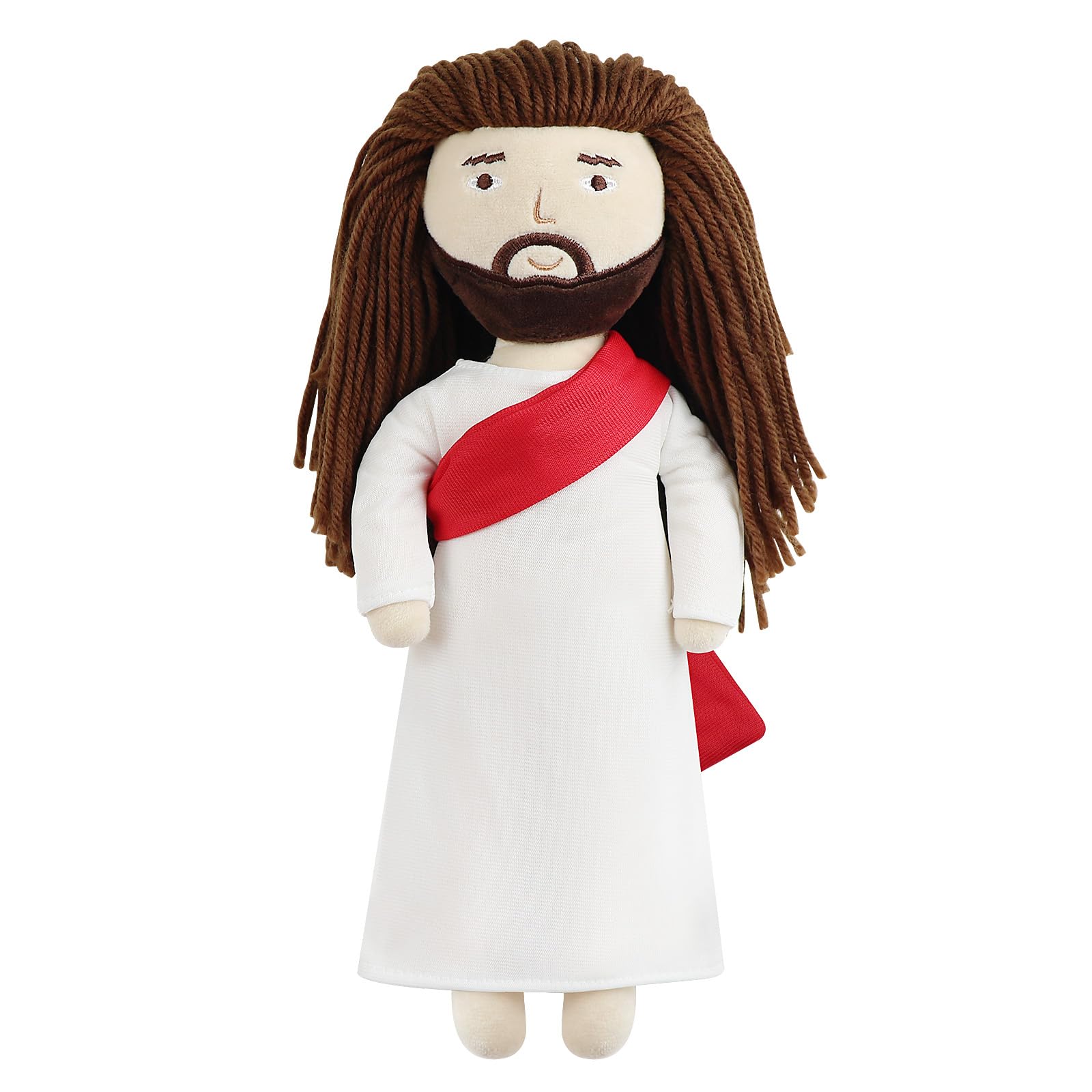 free-space Jesus Plush Doll Guardian Angel Stuffed Baptism plush Toy Gifts for Kids for Christening Religious Easter (Jesus)