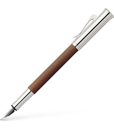 Amazon.com: Graf von Faber-Castell Fountain Pen Guilloche Cognac