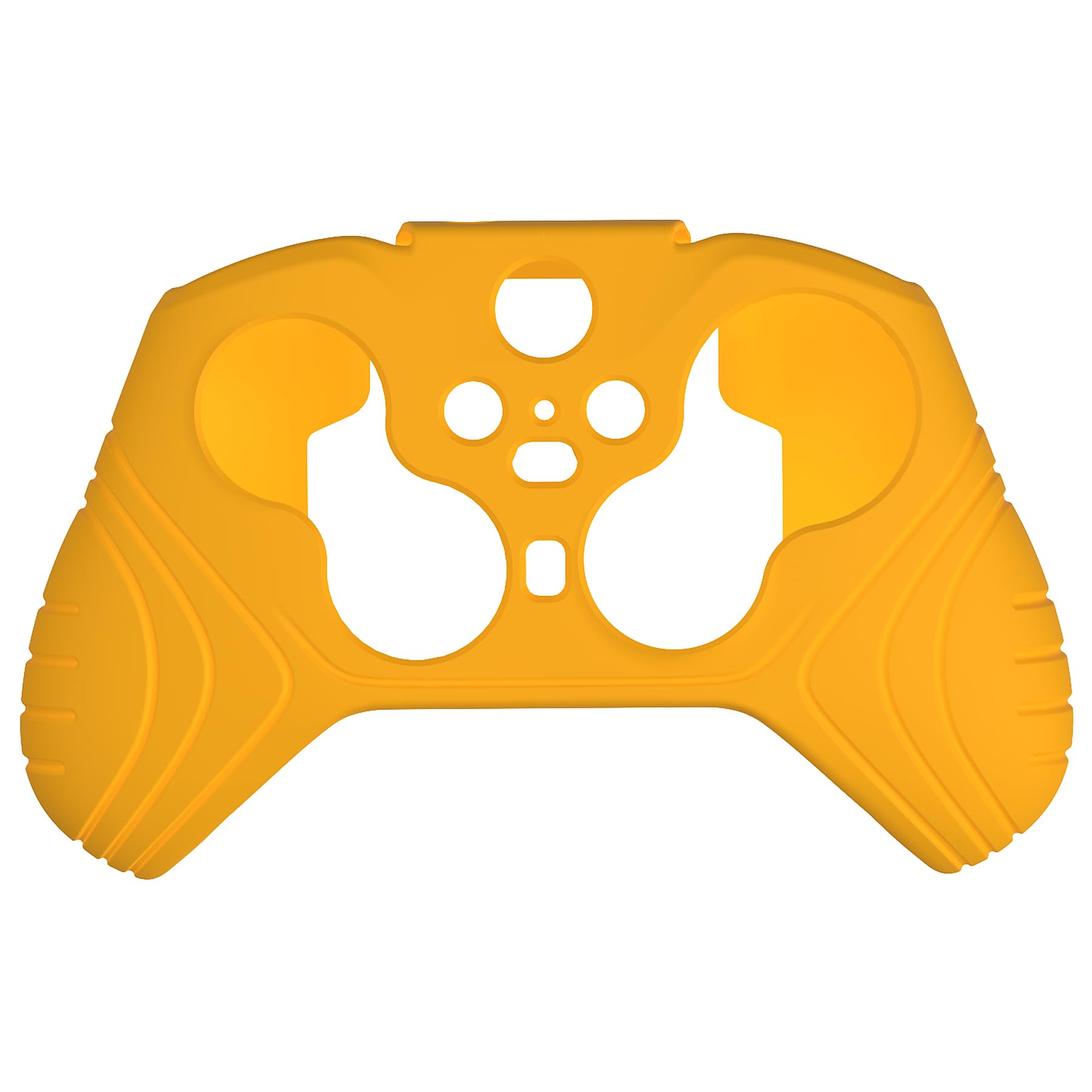 PlayVital Samurai Edition Anti Slip Silicone Case for Xbox Elite Wireless Controller Series 2 Core, Ergonomic Soft Rubber Skin Protector for Xbox Elite Series 2 with Thumb Grips - Caution Yellow