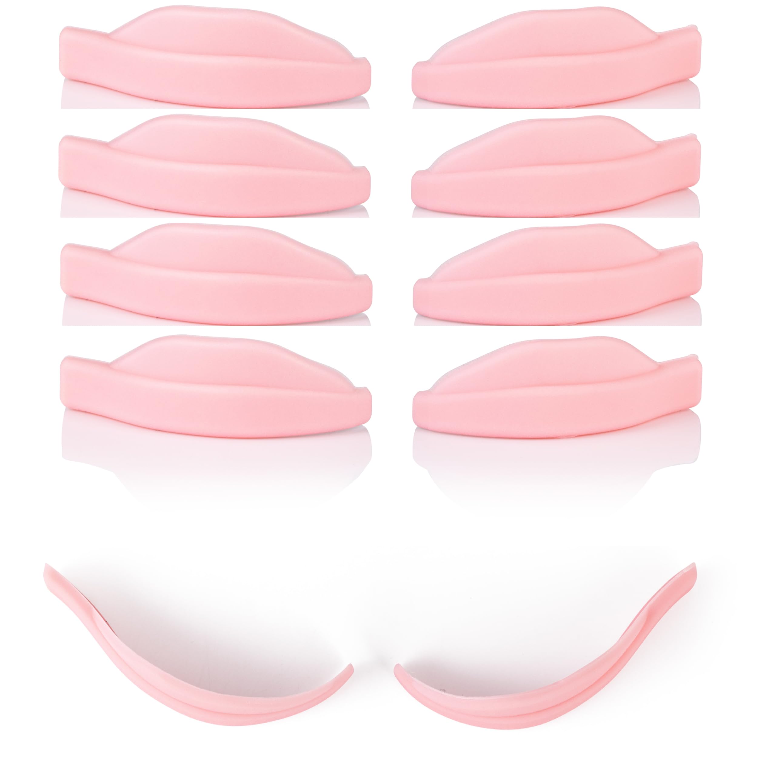 5 Pairs Small Lash Lifting Shields Curlers Pads Glueless eyelid shaped Vegan Cruelty Free Pink silicon lash lift shields Lifted Lash Pads Korean Lash Lift Tutu Lash (Small Shields 5 Pairs)