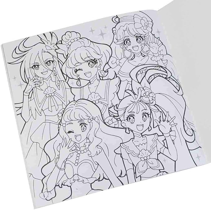 Amazon Co Jp トロピカルージュプリキュア 塗り絵 ノート デッカ ぬりえ 文房具 オフィス用品
