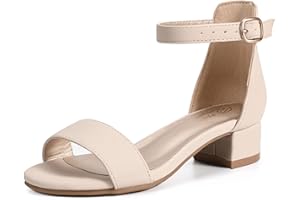 PANDANINJIA Girls Dress Shoes Toddler Kids Heels Sandals Ankle Strap Wedding Party Phoebe Flower Girl Shoes