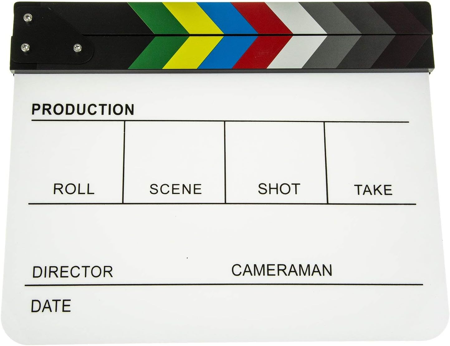 Acrylic Plastic Clapper Board for Film 30x24CM Director's Film Clapboard Movie Cut Action Scene Slate for Movie Video - Image 3
