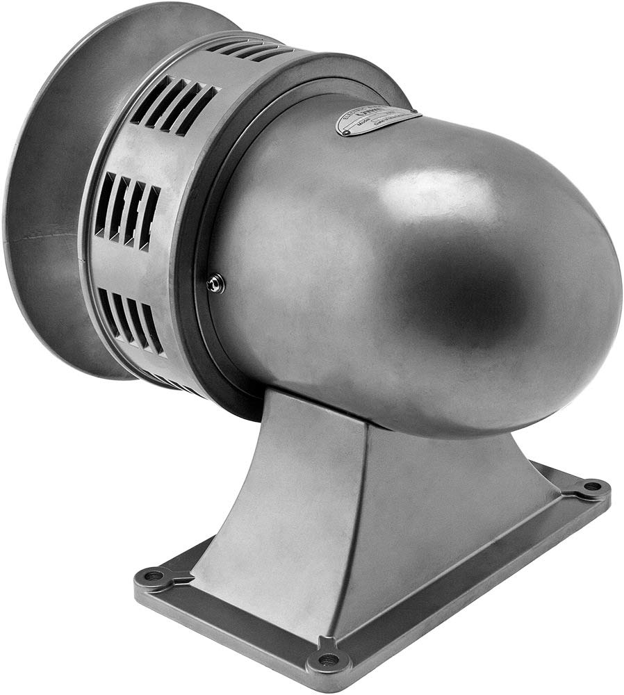 Vixen Horns Extra Loud Air Raid Siren - Industrial Alarm Heavy Duty Electric Motor 120V, Fire Tornado Siren Horn (Unidirectional, 128 dB, Range 3300 ft)