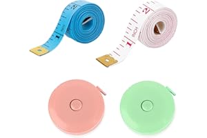 Body Measuring Tape, 1.5m Dual Sided Tape Measure, Soft Measuring Tape Ruler for Fabric Tailor and Sewing,Mini Measurement Ta