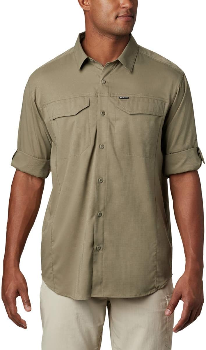 Columbia Mens Silver Ridge Lite Long Sleeve Shirt: Clothing