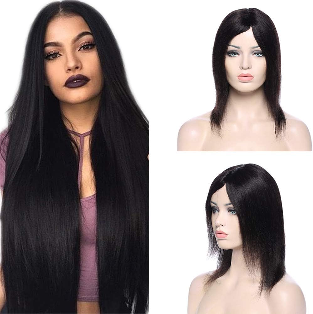 Perruque Femme Abby 1B Noir - Semi-longue, Synthétique, Raie Libre, Neuve Avec étiquettes