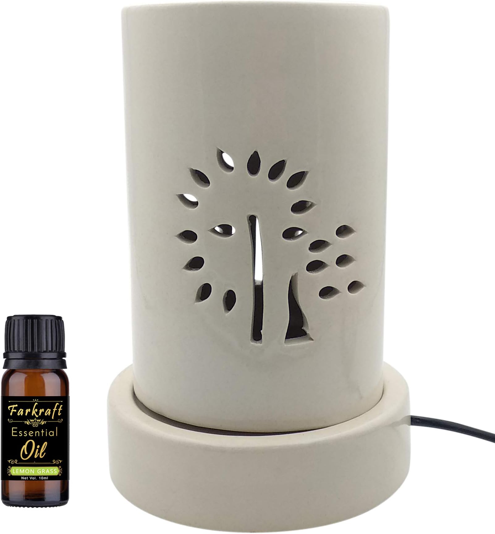 FnP Ceramic Aroma Oil Diffuser (White)