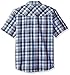 Dickies Men's Short Sleeve Western Shirt, Desert Sand/Deep Blue, XL